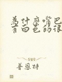 为什么嘴巴里会有白色的很臭的一粒