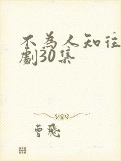 不为人知往事短剧30集