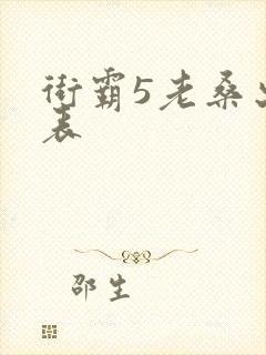 街霸5老桑出招表