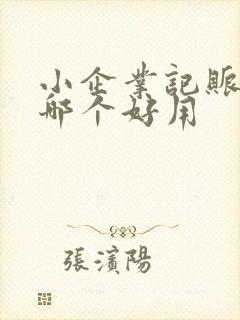 小企业记账软件哪个好用