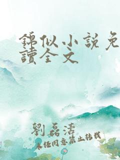 锦似小说免费阅读全文