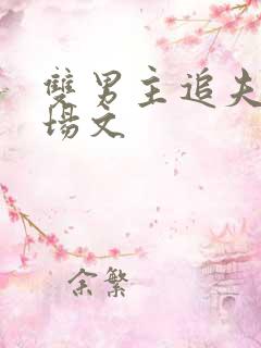 双男主追夫火葬场文