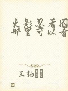 火影忍者国语版哪里可以看