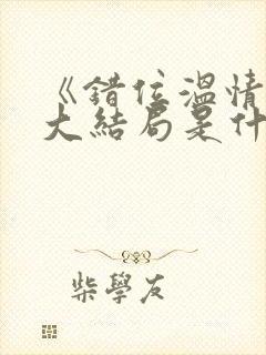 《错位温情》2大结局是什么