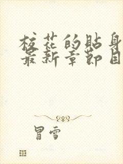 校花的贴身高手最新章节目录