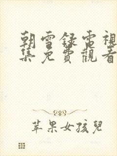 朝雪录电视剧全集免费观看高清版