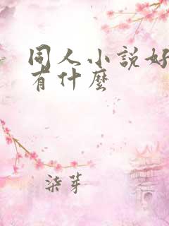 同人小说好看的有什么