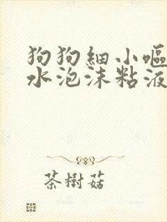 狗狗细小呕吐黄水泡沫粘液