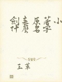 剑来原著小说叫什么名字