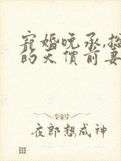 宠婚晚承,总裁的天价前妻 水嫩芽