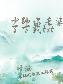 少帅你老婆又跑了下载txt