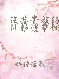 没落贵族的琉璃川动漫带翻译