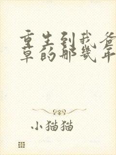 重生到我爸当校草的那几年