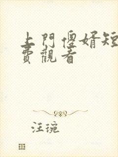 上门傻婿短剧免费观看