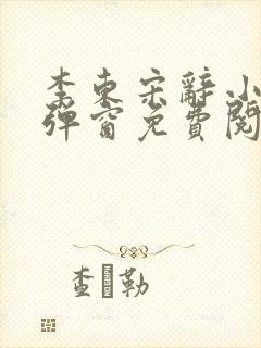 李东宋辞小说无弹窗免费阅读