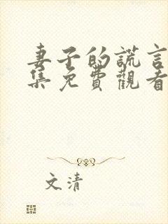 妻子的谎言52集免费观看