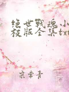 绝世战魂小说精校版全集txt