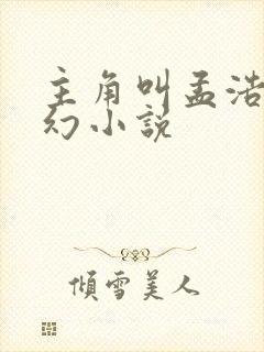 主角叫孟浩的玄幻小说