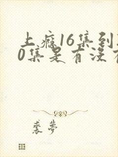 上瘾16集到20集是有没有啊