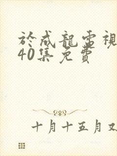 于成龙电视剧全40集免费