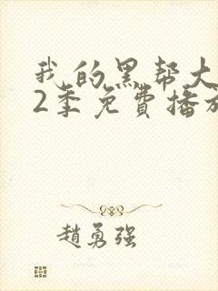 我的黑帮大佬第2季免费播放美剧