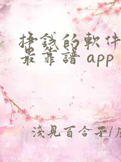 挣钱的软件哪个最靠谱 app