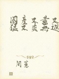 国产又黄又粗又猛又爽无遮挡