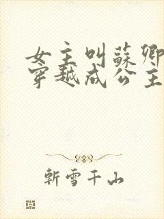 女主叫苏卿卿的穿越成公主小说