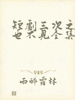 短剧三次之后再也不见全集免费观看高清