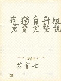 我独自升级动漫免费完整观看