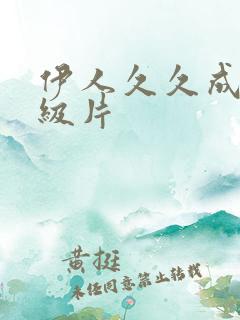 伊人久久成人一级片