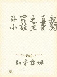 斗罗之真龙斗罗小说免费阅读