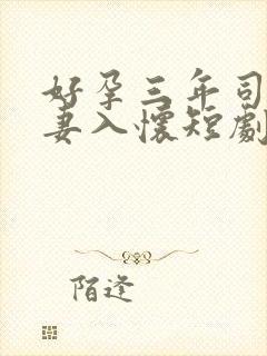 好孕三年司爷宠妻入怀短剧