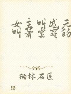 女主叫戚元男主叫萧云霆的小说