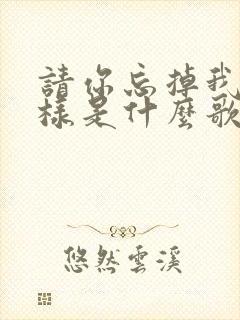 请你忘掉我的模样是什么歌名