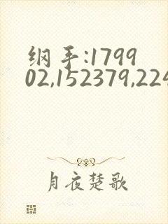 纲手:179902,152379,224503玖