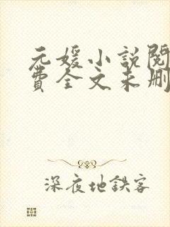 元媛小说阅读免费全文未删版