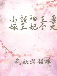 小说神王毒宠二嫁王妃全文