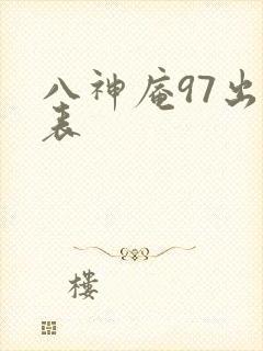 八神庵97出招表