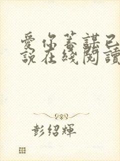 爱你蓄谋已久小说在线阅读免费