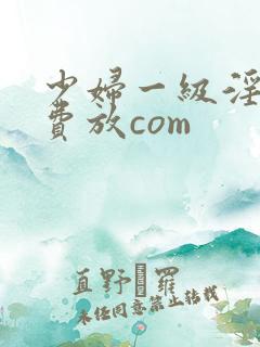 少妇一级淫片免费放com