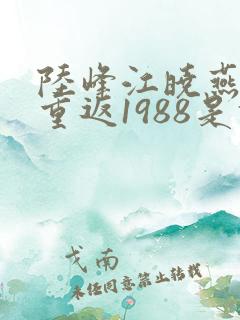 陆峰江晓燕全本重返1988是什么小说