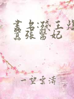 书名:残王爆宠嚣张医妃