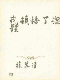 我顿悟了混沌体体