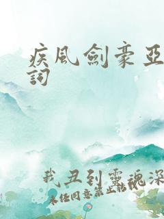 疾风剑豪亚索台词