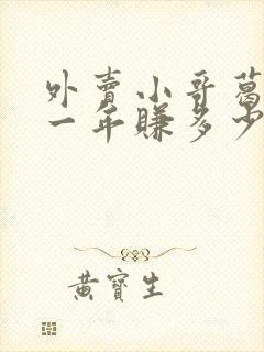 外卖小哥葛较瘦一年赚多少