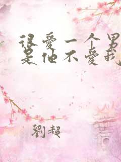 很爱一个男人但是他不爱我怎么办