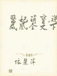 医妃萌宝,逆袭成凰全文下载