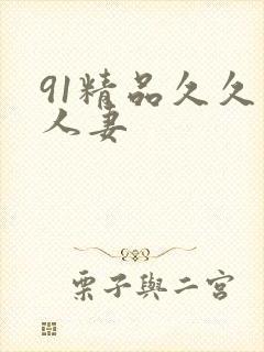 91精品久久久人妻