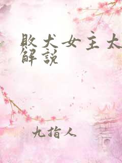 败犬女主太多了解说